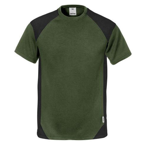 Fristads t-shirt 7046 legergroen-zwart