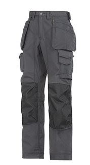 Snickers werkbroek 3223 steel grey-black (met holsterpockets)