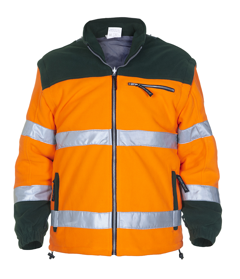 Hydrowear fleece Fulham orange-green (high visibiltiy)