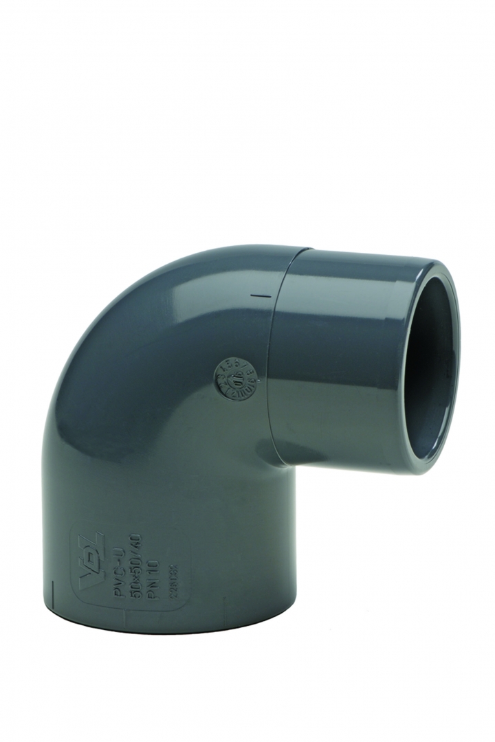 PVC Verloopknie 90° 