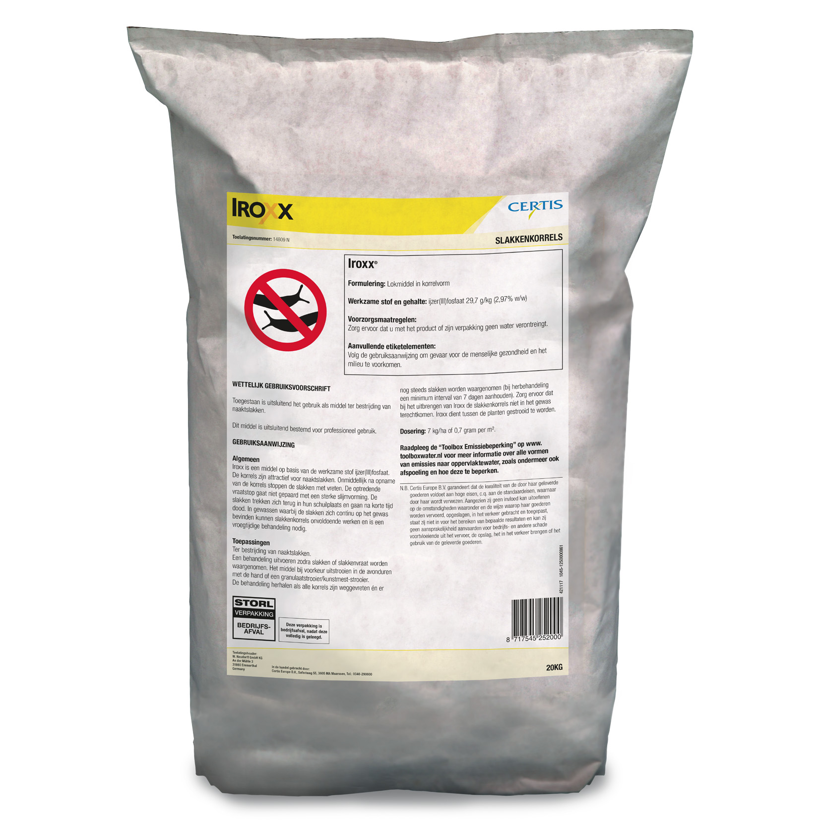 Iroxx slakkenkorrels