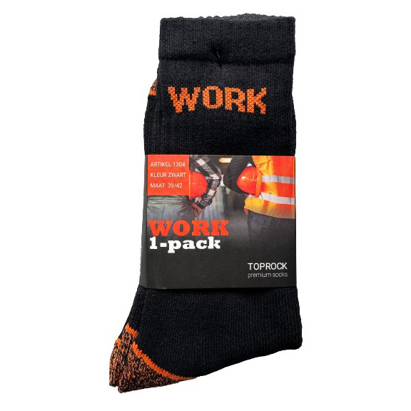 Top Rock sokken zwart/oranje