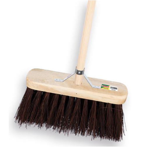 Straatbezem SOLIDE 29 cm., BAHIA, met IKAPÉ steel en GAT 150 x 2,8 cm