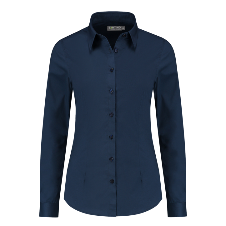 Santino overhemd Falco lady ink-blue