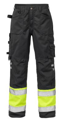 Fristads werkbroek 2032 geel-zwart high visibility