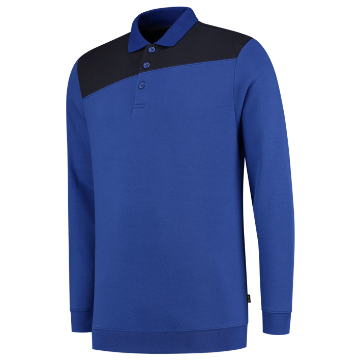 Tricorp polosweater bicolor 302004 royalblue-navy