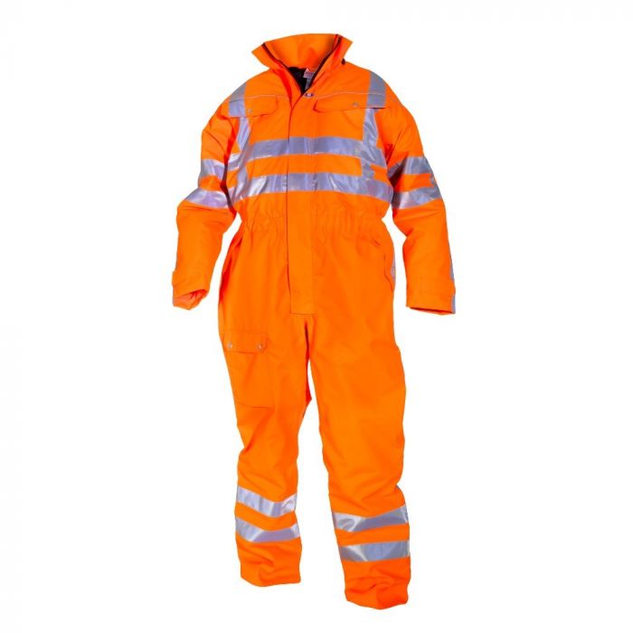 Hydrowear overall Uelsen oranje (high visibilty-gevoerd)